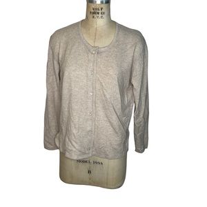 J Jill cream cashmere sweater